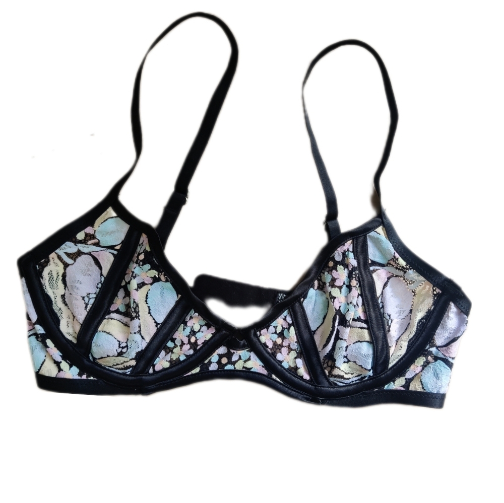 For Love & Lemons Floral Lace Bra